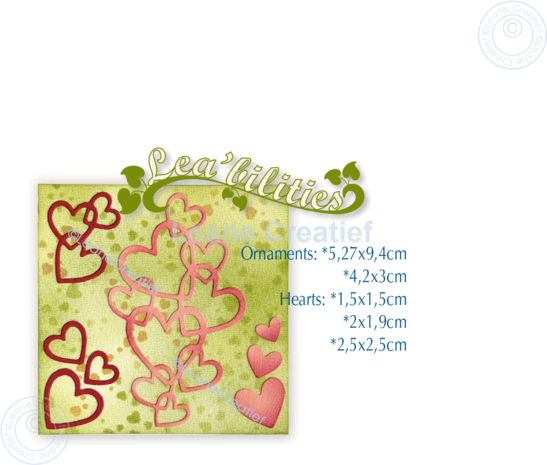 Leane Creatief Heart Ornaments Dies (45.7866) (DISCONTINUED) Leane Creatief Heart Ornaments Dies (45.7866) (DISCONTINUED)
