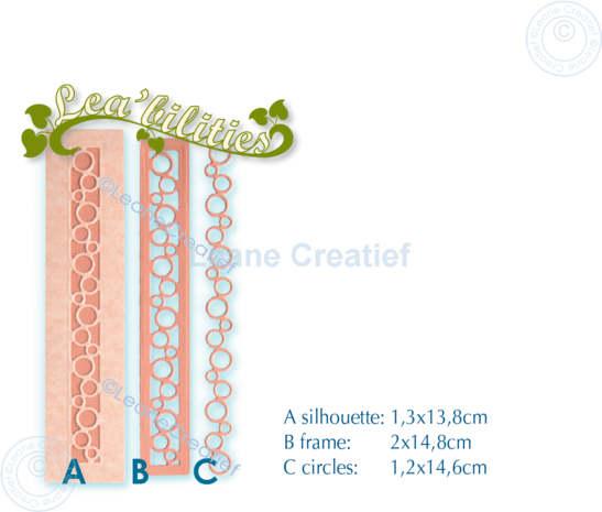 Leane Creatief Borders Circles Dies (45.7873) (DISCONTINUED)