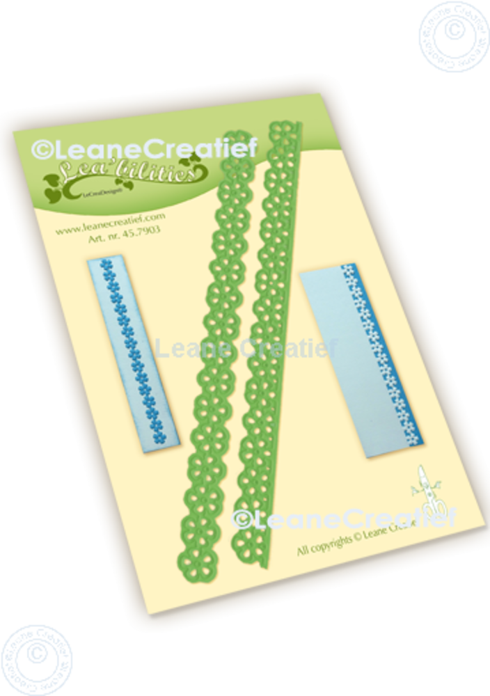 Leane Creatief Card Edge & Border Flowers Dies (45.7903) (DISCONTINUED)
