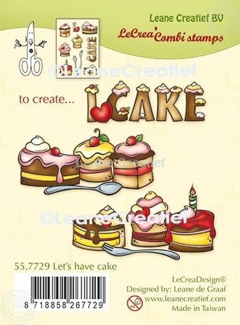 Leane Creatief Let's Have Cake Clear Stamps (55.7729) (DISCONTINUED) Leane Creatief Let's Have Cake Clear Stamps (55.7729) (DISCONTINUED)