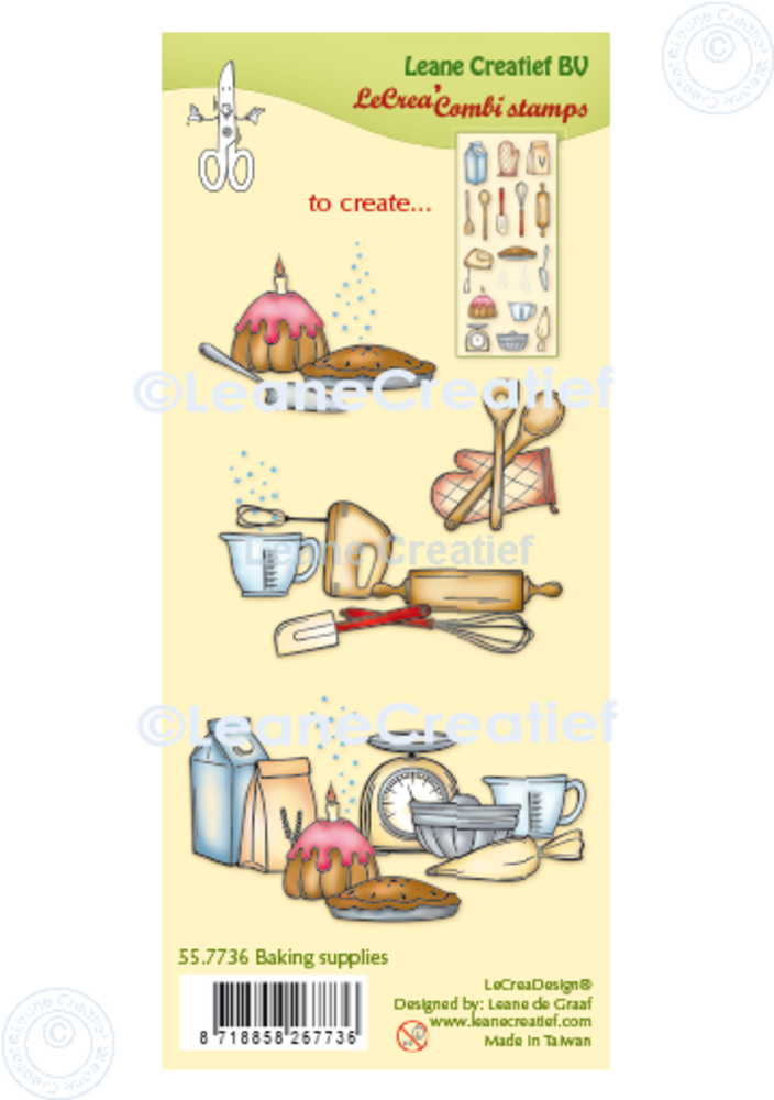 Leane Creatief Baking Supplies Clear Stamps (55.7736) (DISCONTINUED)