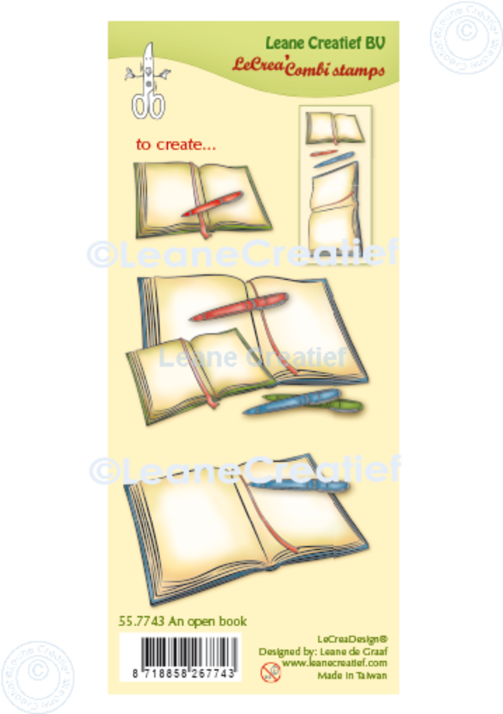 Leane Creatief An Open Book Clear Stamps (55.7743) (DISCONTINUED)