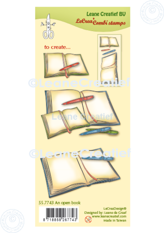 Leane Creatief An Open Book Clear Stamps (55.7743) (OUTLET)