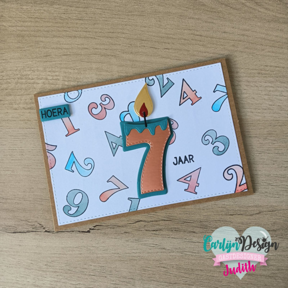 CarlijnDesign Dies Candles Numbers 7 (CDSN-0147) (DISCONTINUED) CarlijnDesign Dies Candles Numbers 7 (CDSN-0147) (DISCONTINUED)