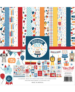 Echo Park Birthday Boy 12x12 Inch Collection Kit (BIB263016) (DISCONTINUED) Echo Park Birthday Boy 12x12 Inch Collection Kit (BIB263016) (DISCONTINUED)
