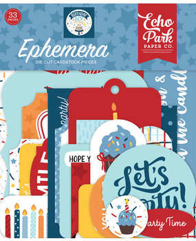 Echo Park Birthday Boy Ephemera (BIB263024) (DISCONTINUED) Echo Park Birthday Boy Ephemera (BIB263024) (DISCONTINUED)