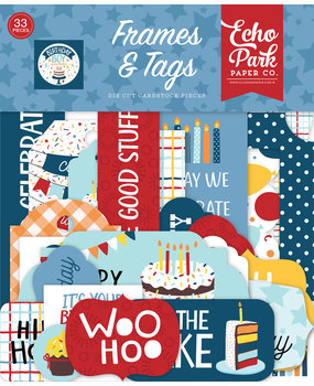 Echo Park Birthday Boy Frames & Tags (BIB263025) (OUTLET)
