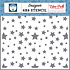 Birthday Stars Stencil (BIB263033) (OUTLET)