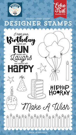 Echo Park Birthday Fun Clear Stamps (BIB263043) (DISCONTINUED) Echo Park Birthday Fun Clear Stamps (BIB263043) (DISCONTINUED)