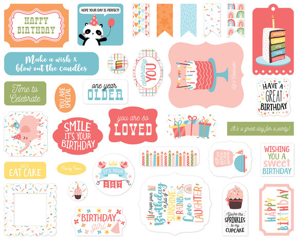 Echo Park Birthday Girl Ephemera (BIG262024) (OUTLET) Echo Park Birthday Girl Ephemera (BIG262024) (OUTLET)