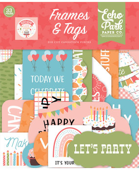 Echo Park Birthday Girl Frames & Tags (BIG262025) (OUTLET)