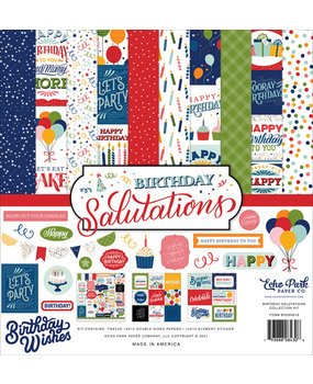 Echo Park Birthday Salutations 12x12 Inch Collection Kit (BIS264016) (DISCONTINUED)