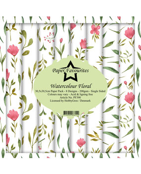 Paper Favourites Watercolour Floral 12x12 Inch Paper Pack (PF390) (DISCONTINUED)