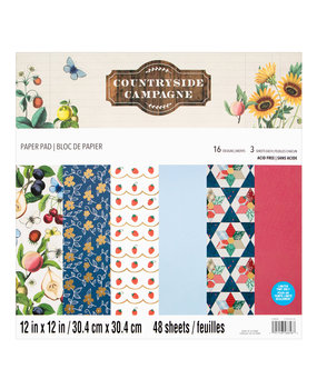 Craft Smith Countryside Campagne 12x12 Inch Paper Pad (MSE7834) (OUTLET) Craft Smith Countryside Campagne 12x12 Inch Paper Pad (MSE7834) (OUTLET)