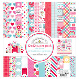 Doodlebug Design Lots of Love 12x12 Inch Paper Pack (7587) (DISCONTINUED)