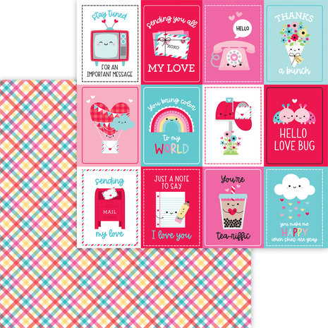 Doodlebug Design Lots of Love 12x12 Inch Paper Pack (7587) (DISCONTINUED)