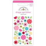 Doodlebug Design Bright Bouquet Shape Sprinkles (7551) (DISCONTINUED)
