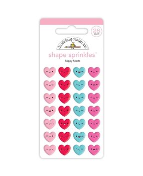 Doodlebug Design Happy Hearts Shape Sprinkles (7550) (DISCONTINUED)