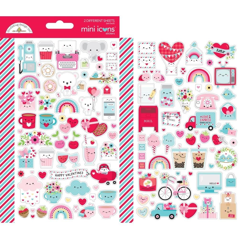 Doodlebug Design Lots of Love Mini Icons Sticker (7561) (DISCONTINUED)