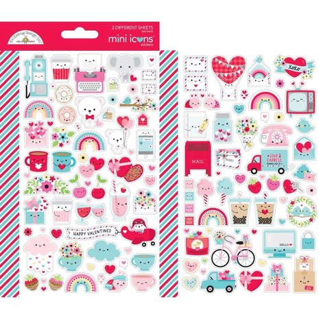 Doodlebug Design Lots of Love Mini Icons Sticker (7561) (DISCONTINUED)