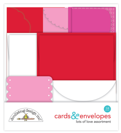 Doodlebug Design Lots of Love Assortment Cards & Envelopes (7571) (DISCONTINUED)