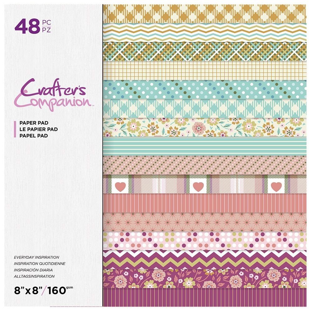 Crafter's Companion Everyday Inspiration 8x8 Inch Paper Pad (CC-PAD8-EVYIN) (OUTLET)