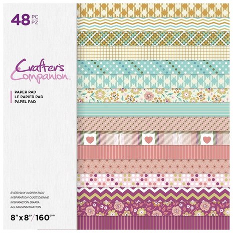 Crafter's Companion Everyday Inspiration 8x8 Inch Paper Pad (CC-PAD8-EVYIN) (OUTLET)