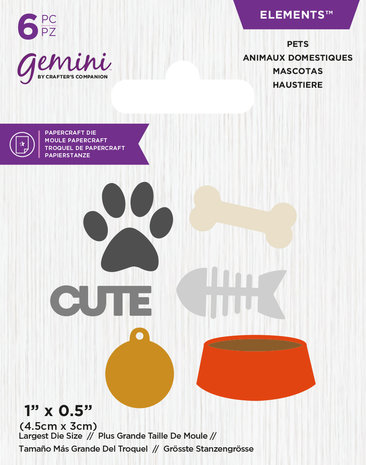 Gemini Pets Mini Elements Dies (GEM-MINI-DIE-022) (OUTLET) Gemini Pets Mini Elements Dies (GEM-MINI-DIE-022) (OUTLET)