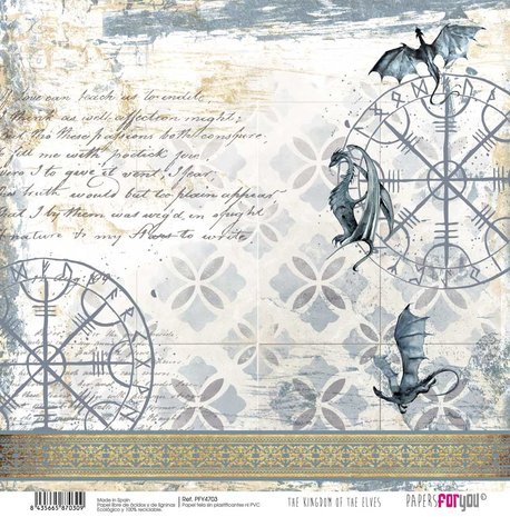 Papers For You The Kingdom Of The Elves Canvas Scrap Pack (8pcs) (PFY-4701) (DISCONTINUED)