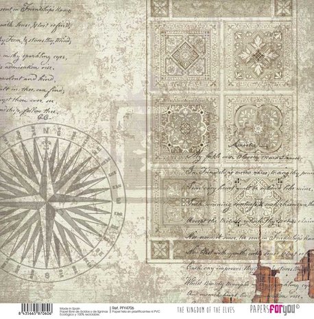 Papers For You The Kingdom Of The Elves Canvas Scrap Pack (8pcs) (PFY-4701) (DISCONTINUED)