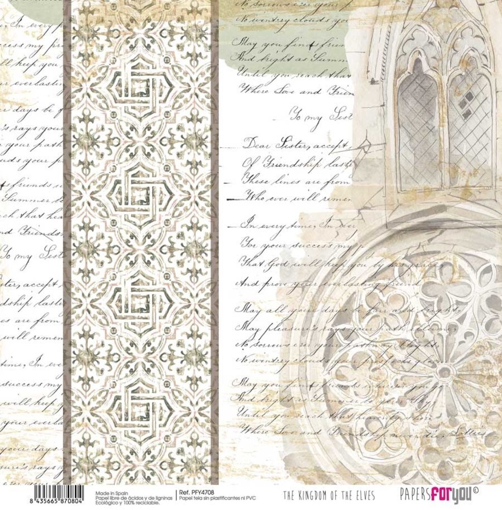Papers For You The Kingdom Of The Elves Canvas Scrap Pack (8pcs) (PFY-4701) (DISCONTINUED)