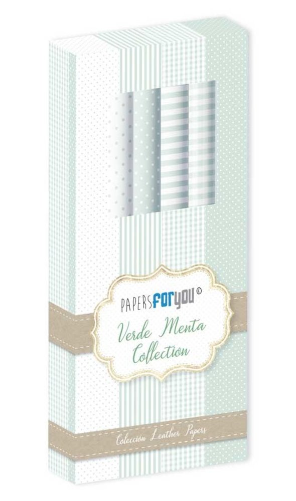 Papers For You Verde Menta Collection Leather Paper Kit (4pcs) (PFY-4732) (DISCONTINUED) Papers For You Verde Menta Collection Leather Paper Kit (4pcs) (PFY-4732) (DISCONTINUED)