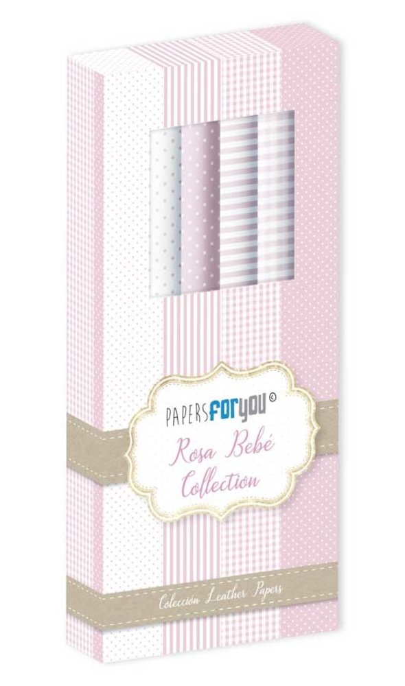 Papers For You Rosa Bebe Collection Leather Paper Kit (4pcs) (PFY-4730) (DISCONTINUED)
