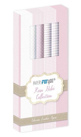 Papers For You Rosa Bebe Collection Leather Paper Kit (4pcs) (PFY-4730) (DISCONTINUED)