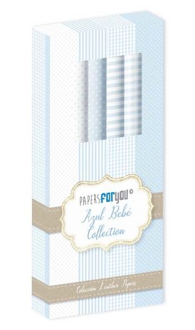 Papers For You Azul Bebe Collection Leather Paper Kit (4pcs) (PFY-4731) (DISCONTINUED) Papers For You Azul Bebe Collection Leather Paper Kit (4pcs) (PFY-4731) (DISCONTINUED)