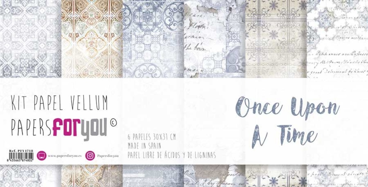 Papers For You Once Upon A Time Vellum Paper Pack (6pcs) (PFY-4748) (DISCONTINUED)