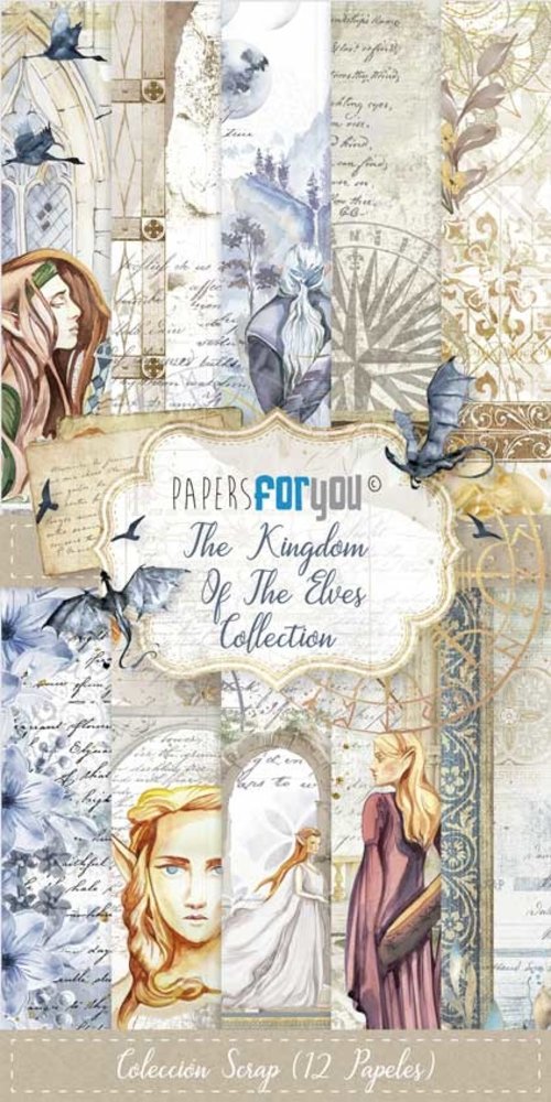 Papers For You The Kingdom Of The Elves Slim Scrap Paper Pack (12pcs) (PFY-4590) (DISCONTINUED) Papers For You The Kingdom Of The Elves Slim Scrap Paper Pack (12pcs) (PFY-4590) (DISCONTINUED)