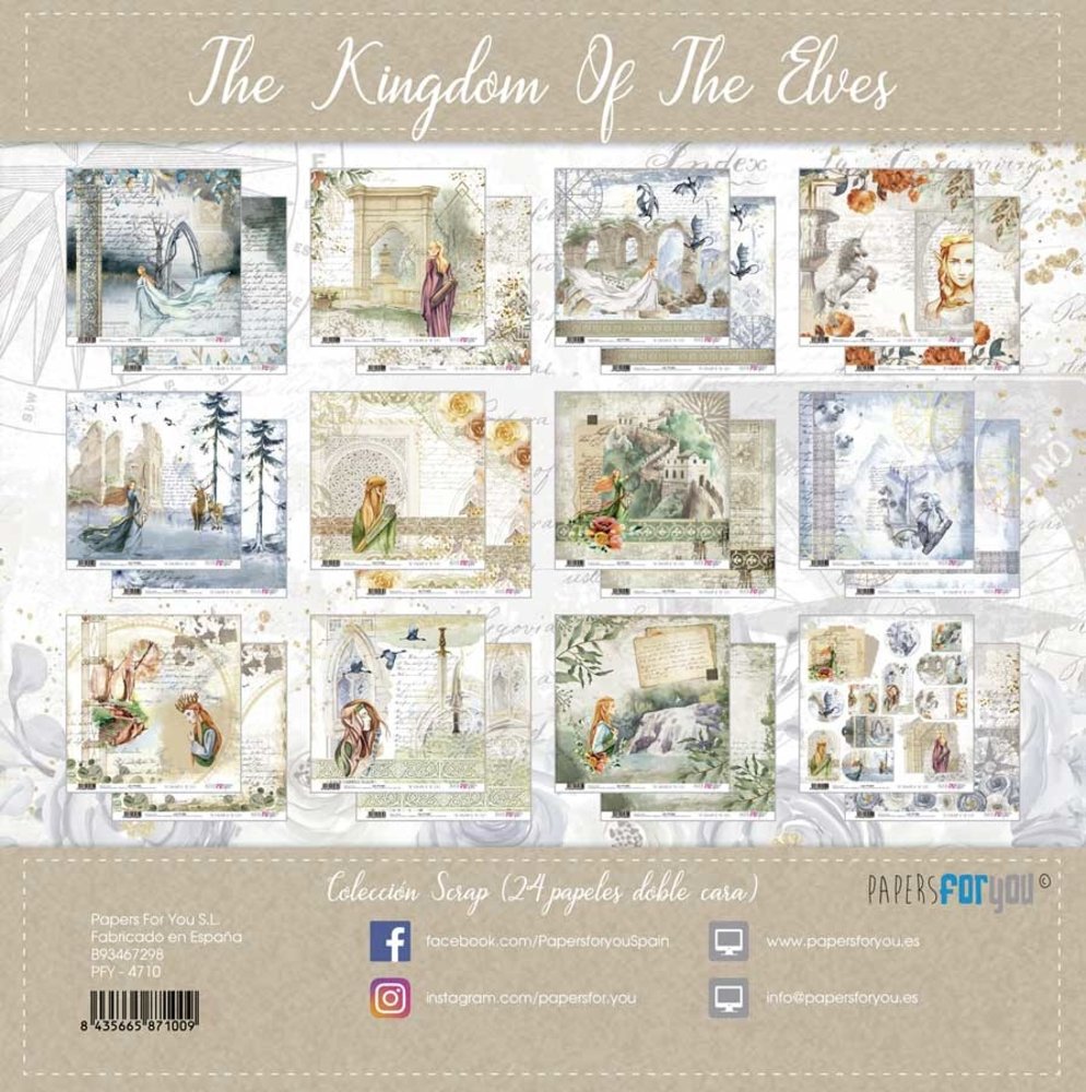 Papers For You The Kingdom Of The Elves Mini Scrap Paper Pack (24pcs) (PFY-4710) (DISCONTINUED)