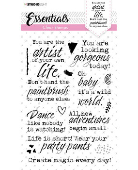Studio Light You are an Artist Clear Stamps (SL-ES-STAMP121) (OUTLET)