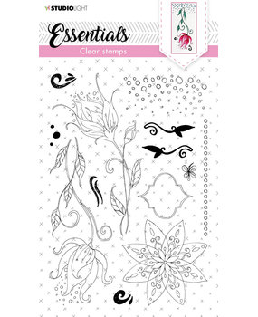 Studio Light Quirky Long Flowers Clear Stamps (SL-ES-STAMP119) (OUTLET)