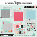Studio Light Ultimate Scrap Collection 12x12 Inch Paper Pack Background (SL-USC-PS06) (OUTLET)