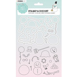 Studio Light Sweet Stories Stamp & Die Snowman (SL-SS-SCD19) (OUTLET)