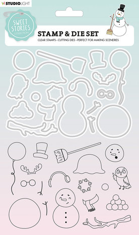 Studio Light Sweet Stories Stamp & Die Snowman (SL-SS-SCD19) (OUTLET) Studio Light Sweet Stories Stamp & Die Snowman (SL-SS-SCD19) (OUTLET)