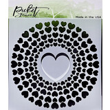 Picket Fence Studios Spiral of Hearts 6x6 Inch Stencil (SC-272) (OUTLET)