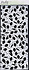 Slim Line Flowers and Polka Dot Fun 4x10 Inch Stencil (SC-282) (OUTLET)