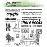 Picket Fence Studios More Books are Friends 6x6 Inch Clear Stamps (BB-177) (OUTLET)