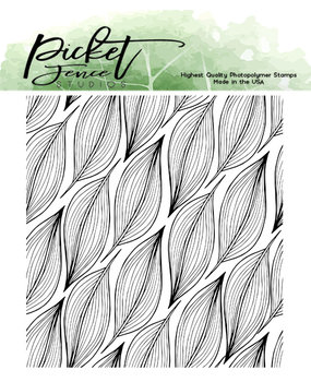 Picket Fence Studios Leaves in a Stream 4x4 Inch Clear Stamps (BB-182) (OUTLET)