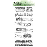 Picket Fence Studios Girls Find Your Tribe 4x8 Inch Clear Stamps (BFF-117) (OUTLET)