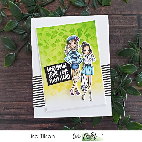 Picket Fence Studios Girls Find Your Tribe 4x8 Inch Clear Stamps (BFF-117) (OUTLET) Picket Fence Studios Girls Find Your Tribe 4x8 Inch Clear Stamps (BFF-117) (OUTLET)