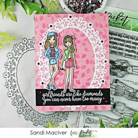 Picket Fence Studios Girls Find Your Tribe 4x8 Inch Clear Stamps (BFF-117) (OUTLET) Picket Fence Studios Girls Find Your Tribe 4x8 Inch Clear Stamps (BFF-117) (OUTLET)